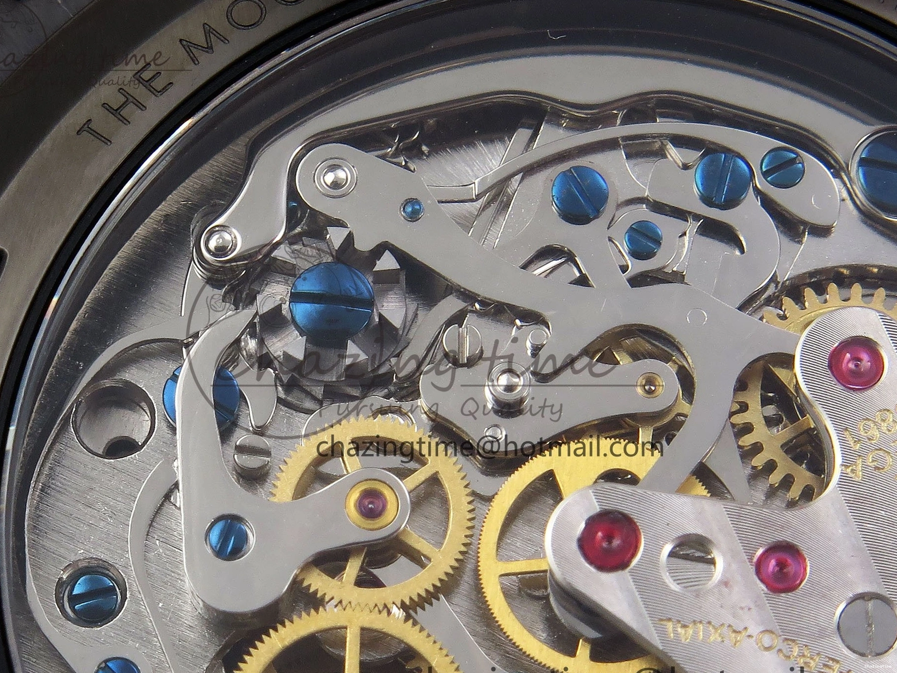 0413 Speedmaster Black Benom PVD Moon RMF Best Edition on PVD Bracelet Lemania HW WrinkleFree 7727